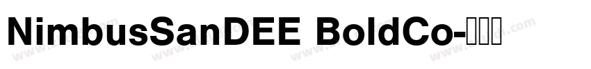 NimbusSanDEE BoldCo字体转换